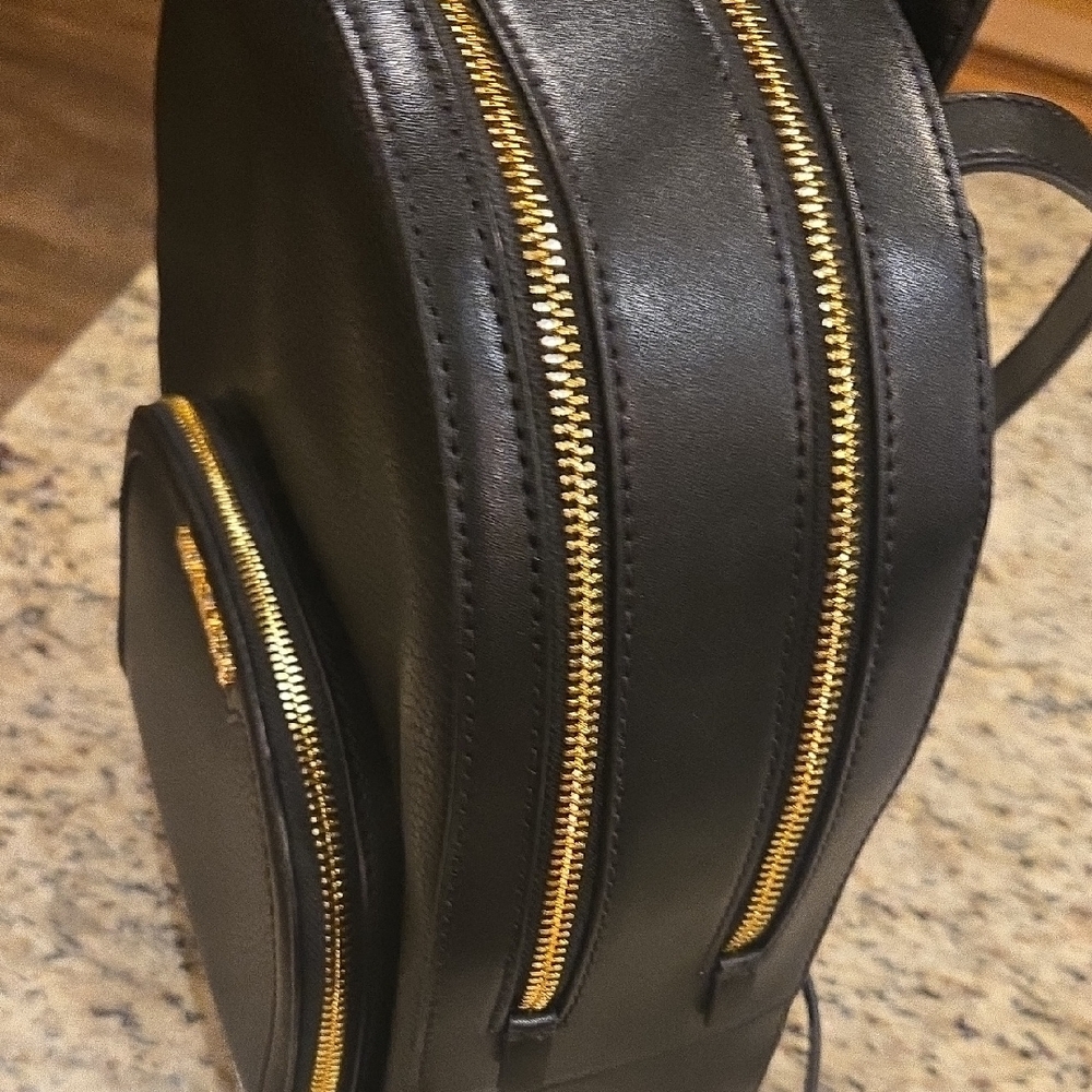 Michael Kors Black and Gold Backpack - Picture 7 of 8